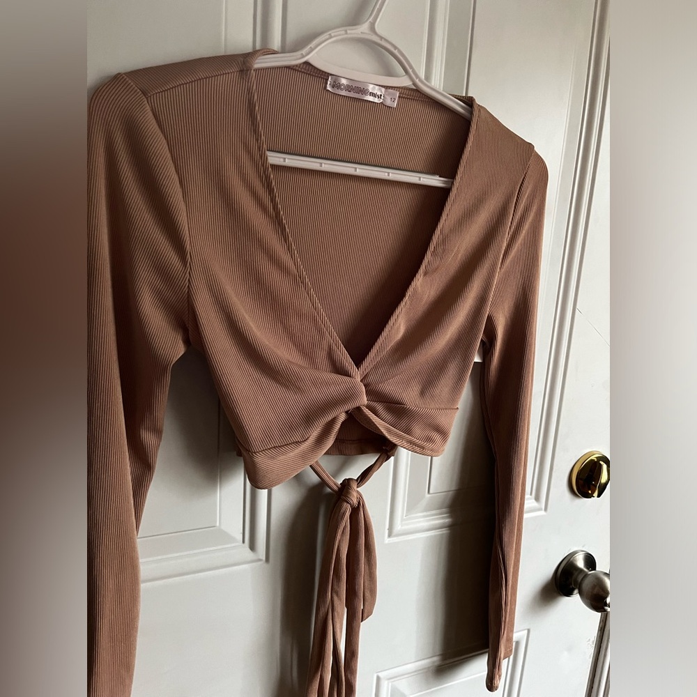 Morning Mist | Tie Up Long Sleeve
